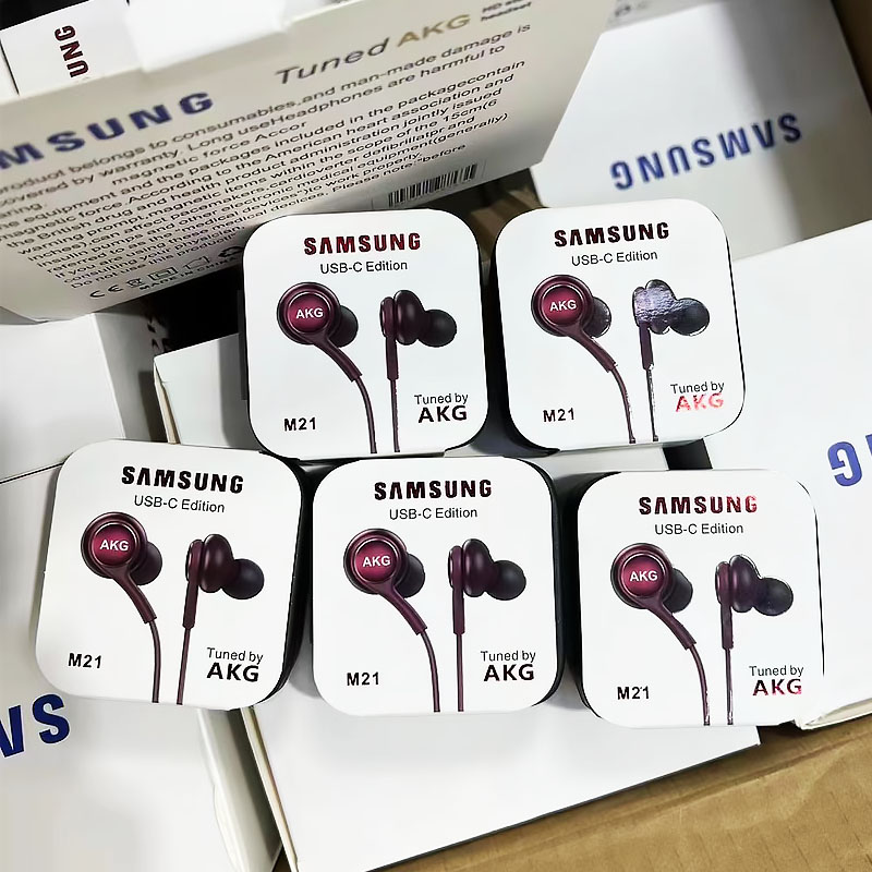 SAMSUNG M20 M21 Earphones ANC (SAE) Headset In-ear 3.5mm / Type C With Mic Wired For Galaxy S20 Note10 S10 S9 S8 S7 and all compatible phones/PCs. 