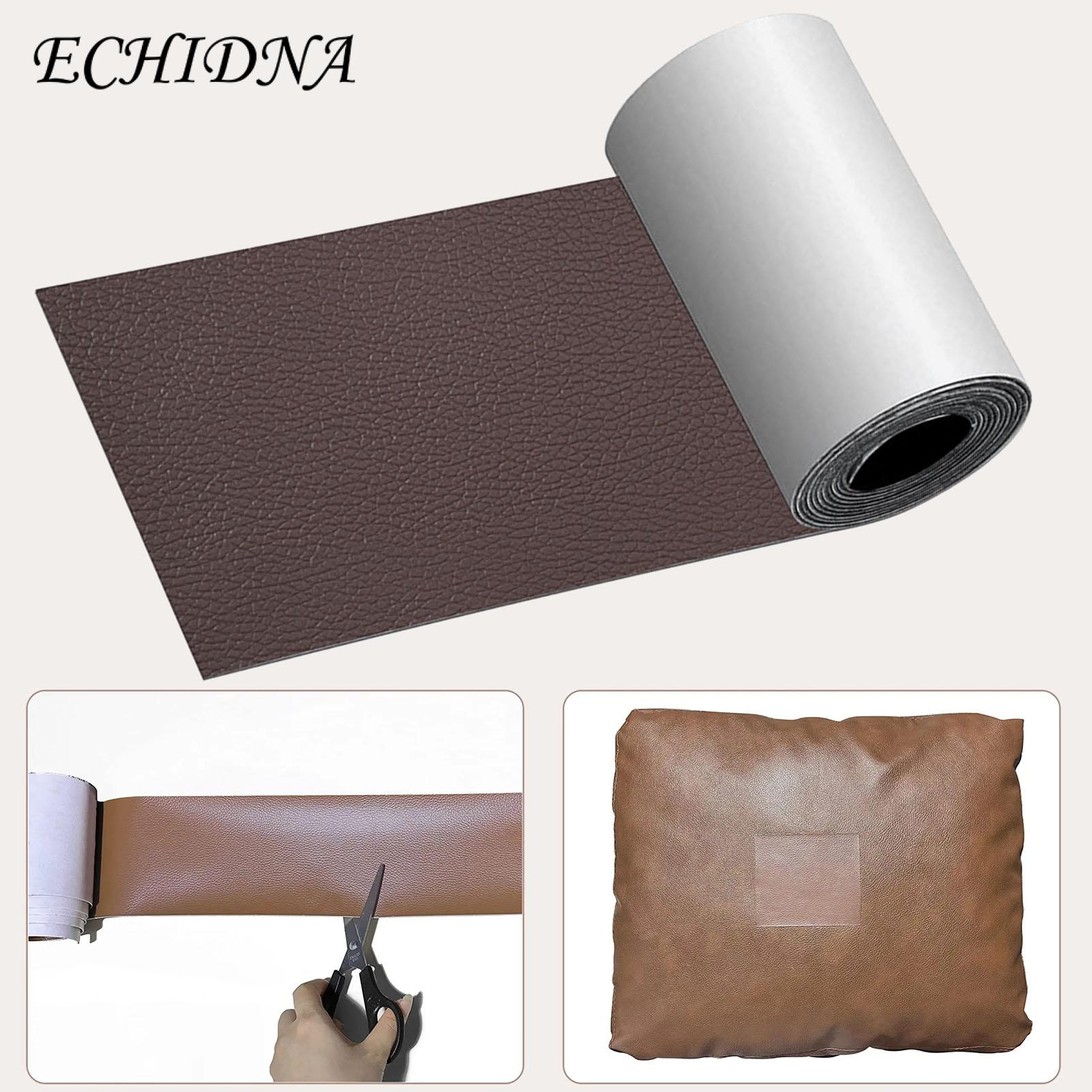 ECHIDNA Faux Leather Sheet Self-adhesive Sofa Seating Car Seats Artificial Leather Repair Tape. 