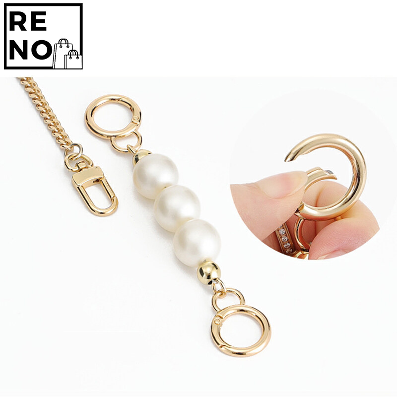 Applicable To Coach Pencil Case DIY Replacement and Transformation of Pearl Chain Accessories of Armpit Bag Gucci Small Cylinder Bag Modified Shoulder Strap Handbag Belt Replaceable Bag Accessories 73cm. 
