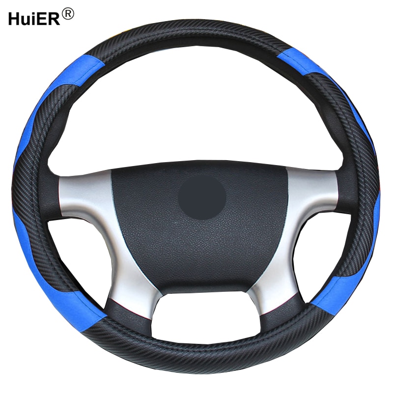 36CM】 Car Steering Wheel Cover Bus Truck For 36 38 40 42 45 47 50 CM Out Diameters Red Microfiber Steering-wheel. 