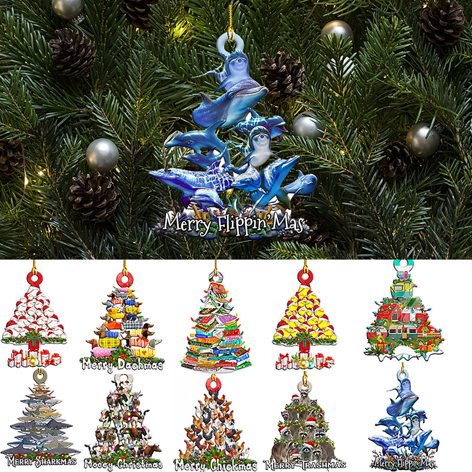 Christmas Pendant Waterproof Ceilings Christmas Ornaments. 