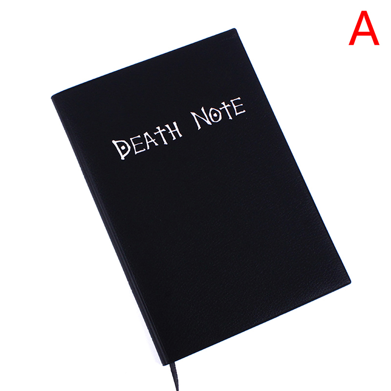 Anime Death Note Notebook Leather Journal and Necklace Feather Art