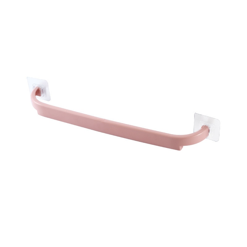 【WEJA】Bathroom Towel Rack Hook Up Punch-Free Kitchen Single Pole Rag Hanger Bathroom Accessories Shelf Storage Rack Household Goods. 