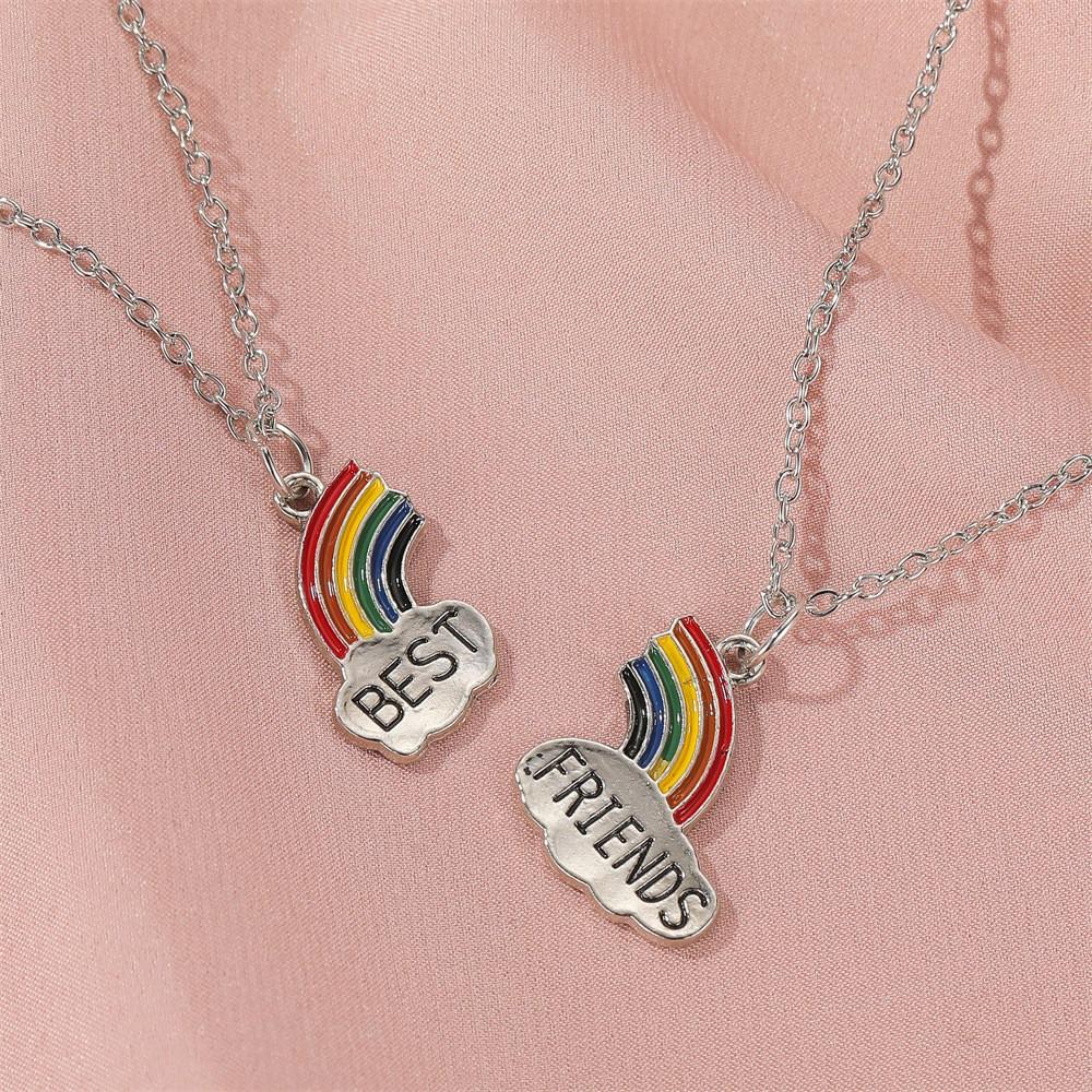 Rainbow on sale bff necklace