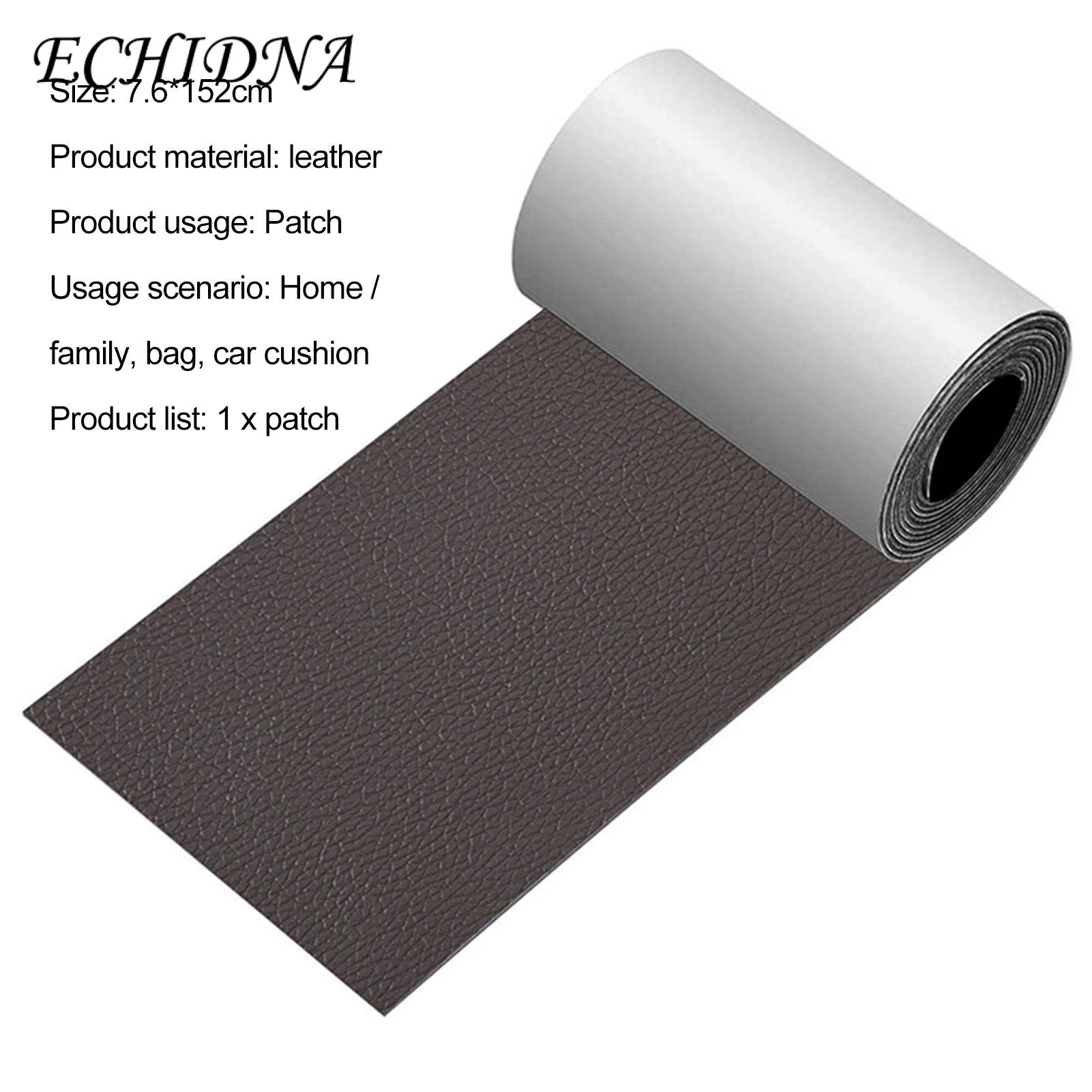 ECHIDNA Faux Leather Sheet Self-adhesive Sofa Seating Car Seats Artificial Leather Repair Tape. 