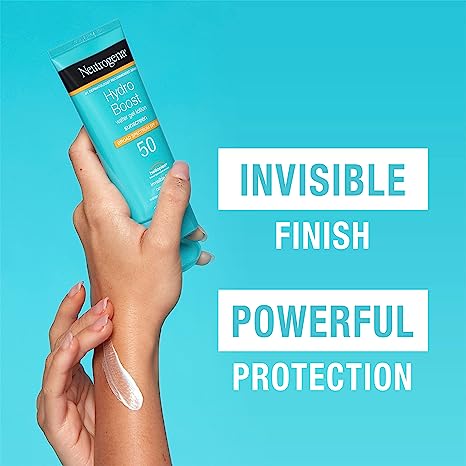 NEUTROGENA Hydro Boost Moisturizing Water Gel Sunscreen Lotion with Broad Spectrum SPF 50, Water-Resistant & Non-Greasy Hydrating Sunscreen Lotion, Oil-Free 88ml. 