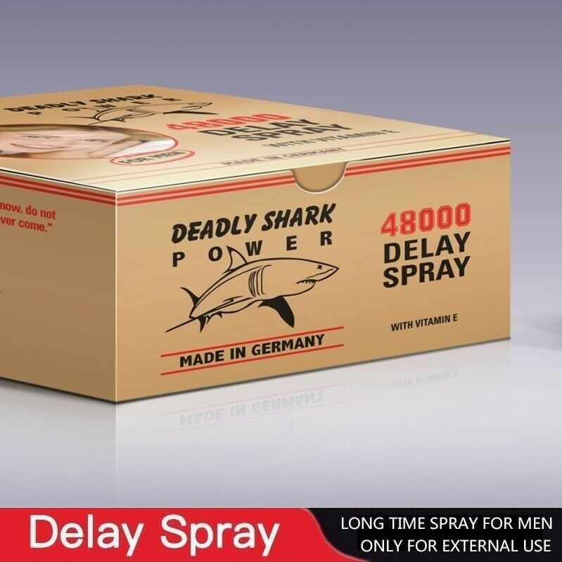 18+ Adults Deadly Shark 48000 Strong Men's Ejaculation Delay, Long Time Sex Spray with Extra Vitamin E  Advance Formula Made In Germany. 