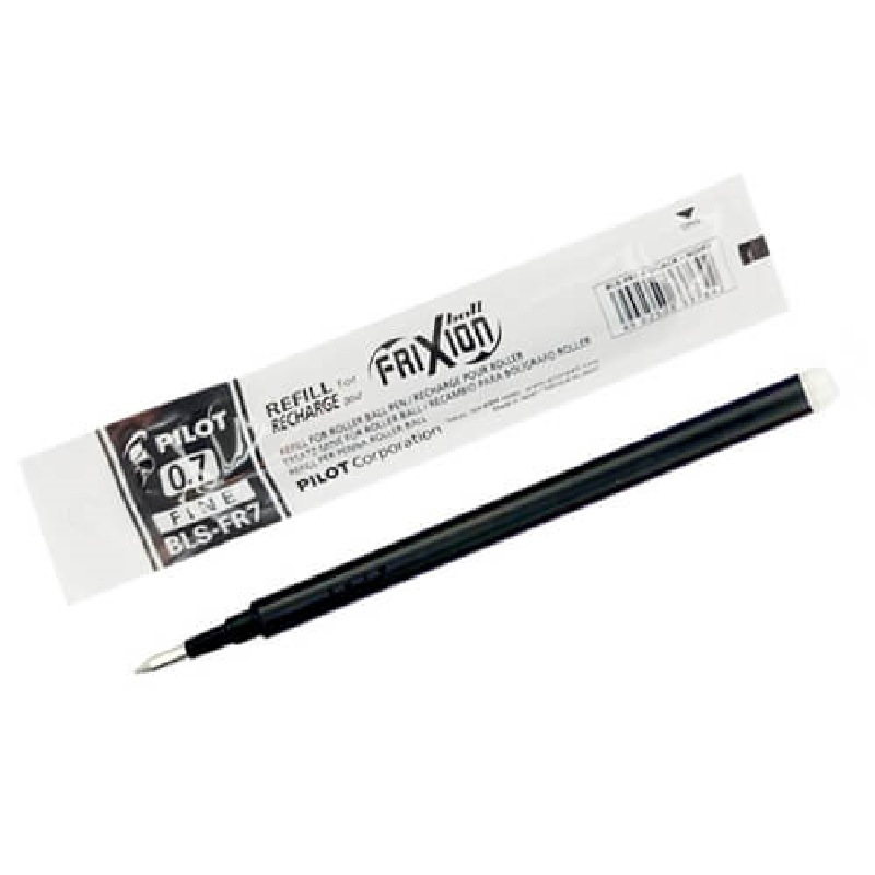 Pilot Frixion Roller Ball Erasable 0.7mm Fine Refill For Pen Black