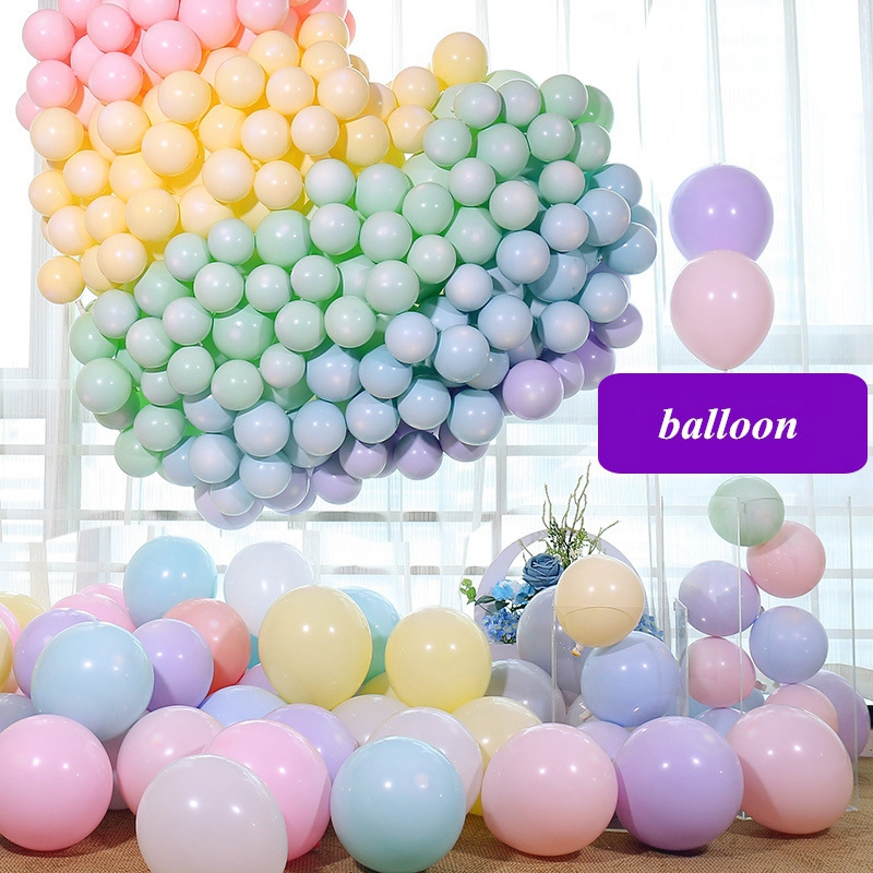 100Pcs 12 Inch Pastel Balloon Macaron 