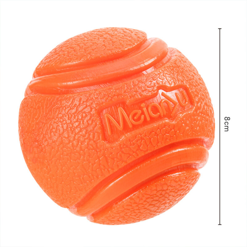 Pet Dog Bouncy Ball Bite-resistant Rubber Toy Dog Chew Toys Outdoor Throwing Training For Dogs. 