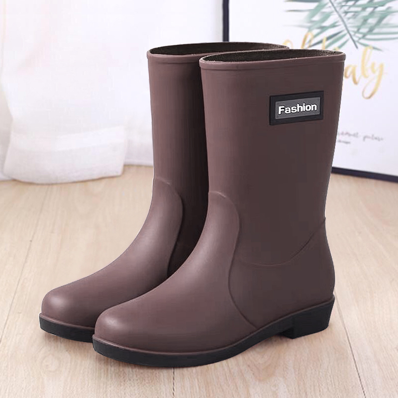 Mid calf rain hot sale boots for women