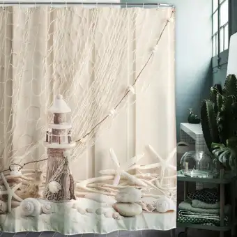 Waterproof Mildew Shower Curtain 3d Digital Oil Painting Printing