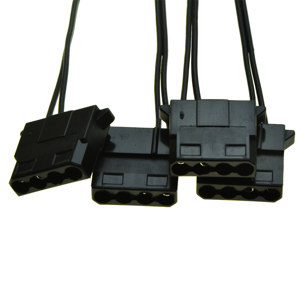 Ide Female Port To 3 Pin Fan Power Female Cable Molex D Plug Power To 3 Pin Connector Computer Pc Cooling Convertor Cable. 
