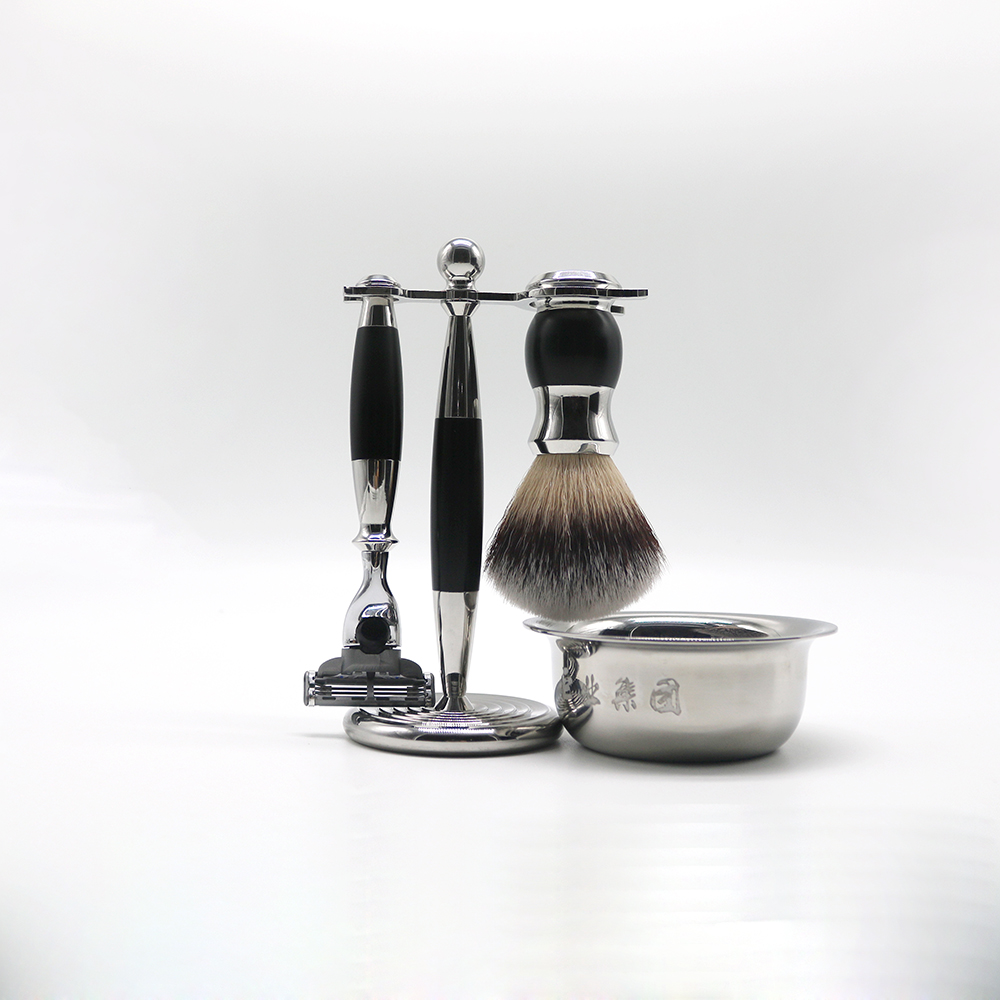 2024 Best Selling Beard Care Men's Badger Shaving Brush Kit Set Men's Grooming Tool. 