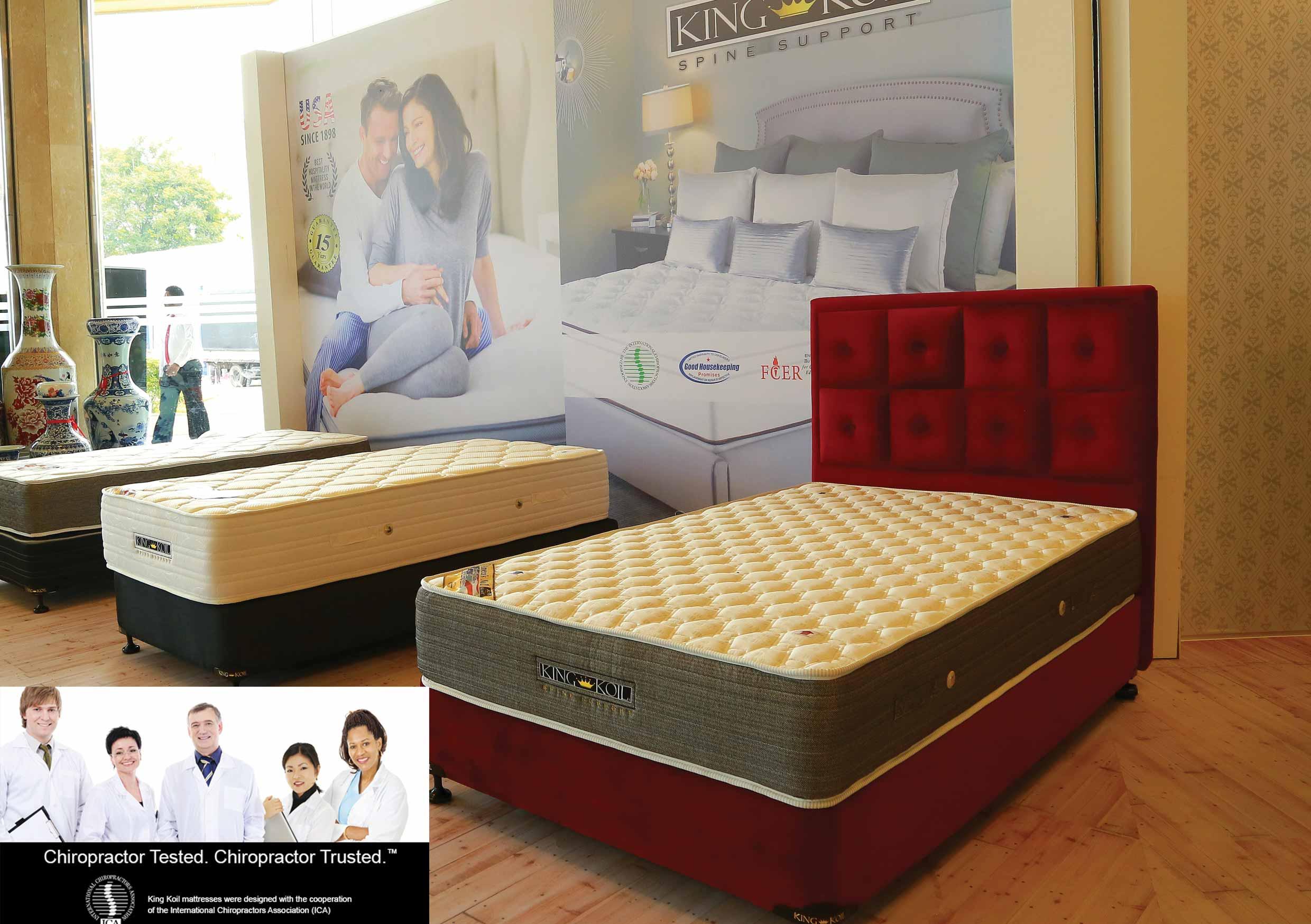 King Koil Posture Mate 9.5" - Queen Size Spring Mattress (60"x 78"x 9.5"). 