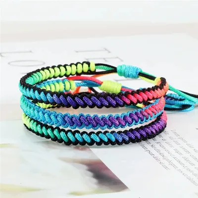 Rainbow on sale rope bracelet