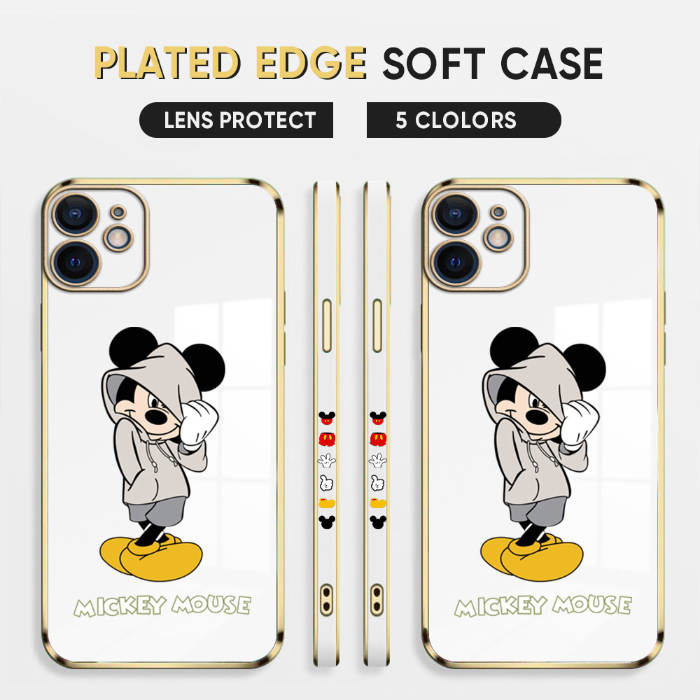Ucuc For Iphone 11 Back Cover Hoodie Mouse Luxury 6d Plating Case Side Pattern Soft Silicone Square Mobile Phone Cases Buy Online At Best Prices In Srilanka Daraz Lk
