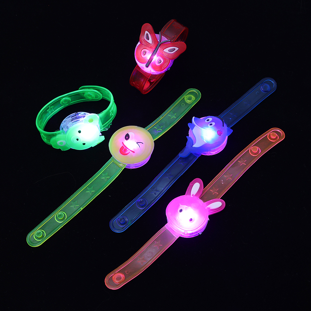 1PC Luminous Cartoon Glow-in-the-Dark Wrist Band for Kids, Boys & Girls, Fun Birthday Gift. 