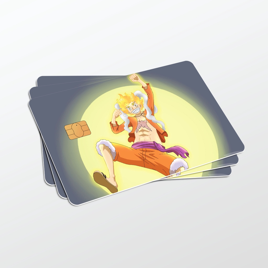 KapzLegacy One Piece Anime ATM Bank Sticker Card Cover Access Touch n Go Skin Bank Debit Credit TnG Cards Chip. 