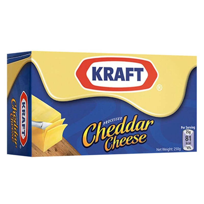Kraft Block Cheddar Cheese 250G Daraz.lk