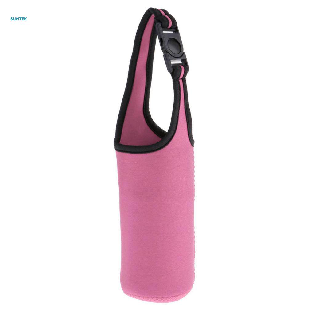 Pack of 2 Insulated Bottle Cover Neoprene Water Bottle Holder Carrying Bag for