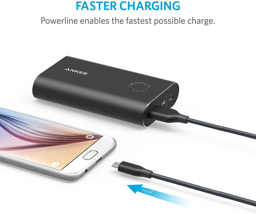 Anker PowerLine Micro USB (3ft) - Durable Charging Cable, with 5000+ Bend Lifespan for Samsung, Nexus, LG, Motorola, Android Smartphones and More Devices 100% Genuine  ( 06 Months Official Warrenty ). 