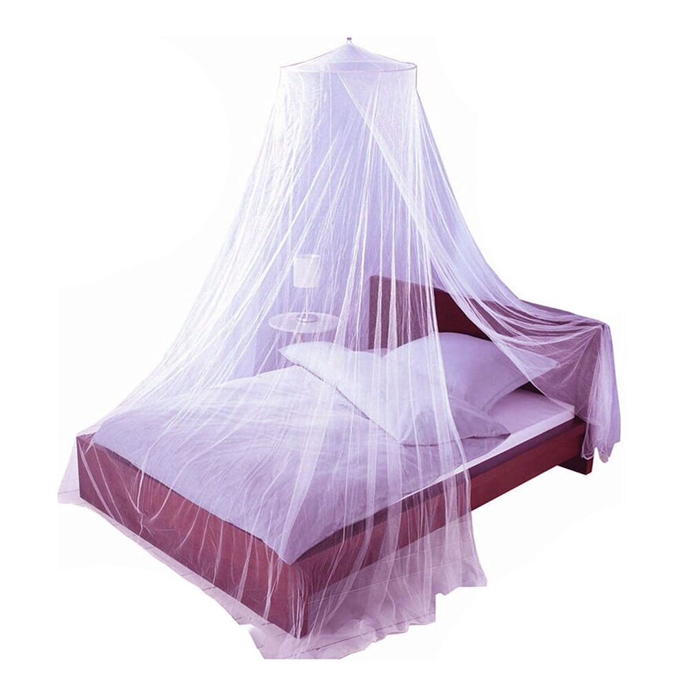 C four Nova Round framed Side Open Mosquito Net for Super Twin Bed ( 10 x 6 )