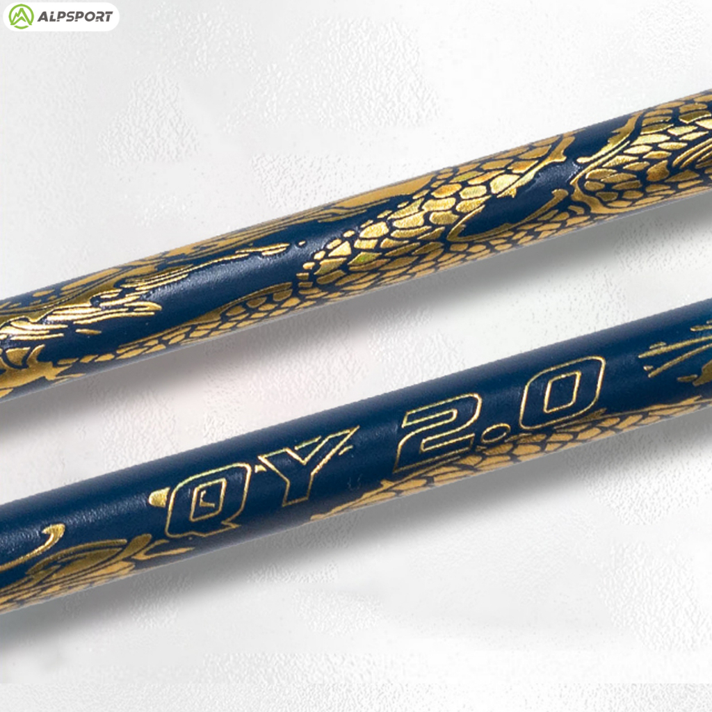 ALP QY2.0 Pro Attack Badminton Racket | T1100 Carbon Fiber 84g | Power Frame System | 38LBS High Tension | Free Stringing Service | 7mm Ultra-Thin Shaft & 305mm Balance. 