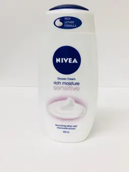 nivea rich moisture sensitive shower cream