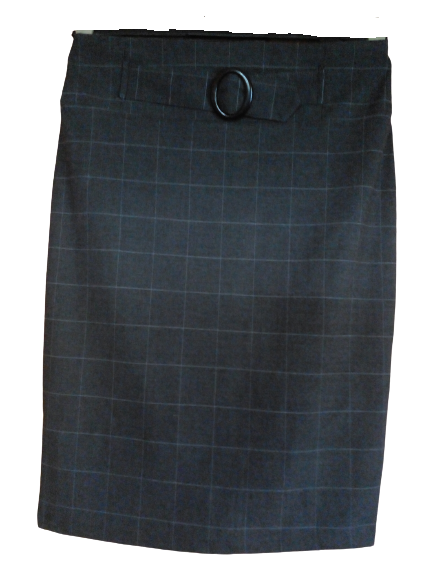 Women Ladies Formal Short Pencil Cut Black Skirt Office Wear. 