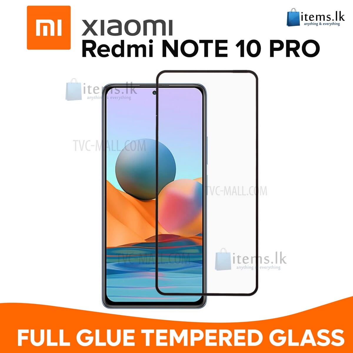 OriginaI 9H Full Glue Edge to Edge Full Screen Anti-Scratch Tempered Glass for Xiaomi Mi Redmi Note 10 Pro Screen Protection. 