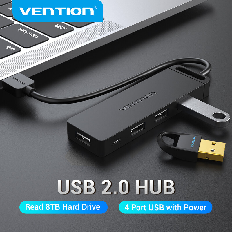 Vention USB HUB 2.0 Multi 5 USB Port Adapter with Micro Charge Power High Speed OTG for Macbook Pro PC Laptop Lenovo Xiaomi PS4 Xbox One Flash Drive HDD USB Splitter
