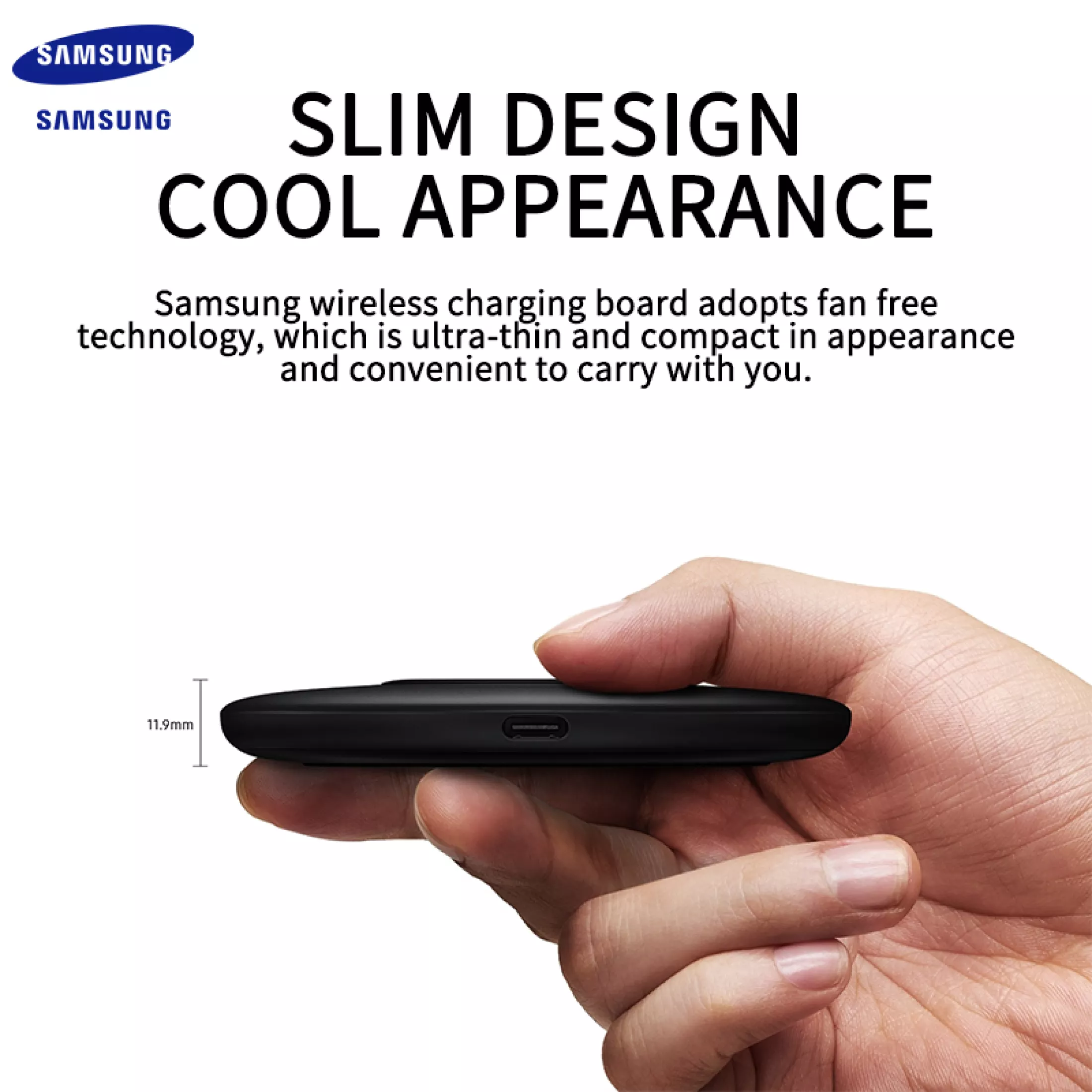 100%Original Samsung Wireless Charger Original EP-P1100 15W Qi Smart Fast charging adapter with Type C USB Interface For Samsung Galaxy S10 S9 S8 Note 10+ 9/iPhone X XR XS 8/ Smart Pad. 