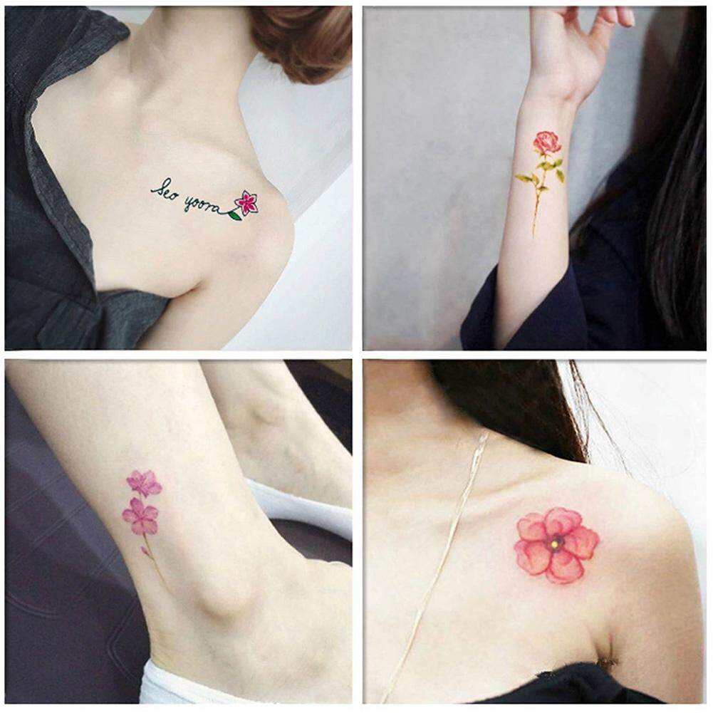 BUYINCOINS 30Pcs Waterproof Temporary Tattoo Stickers Removable Body Art Tattoos Water Transfer Flash Tattoos. 