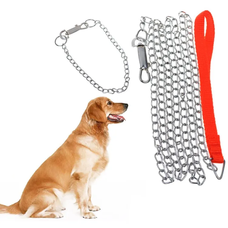 Rope choker best sale dog leash