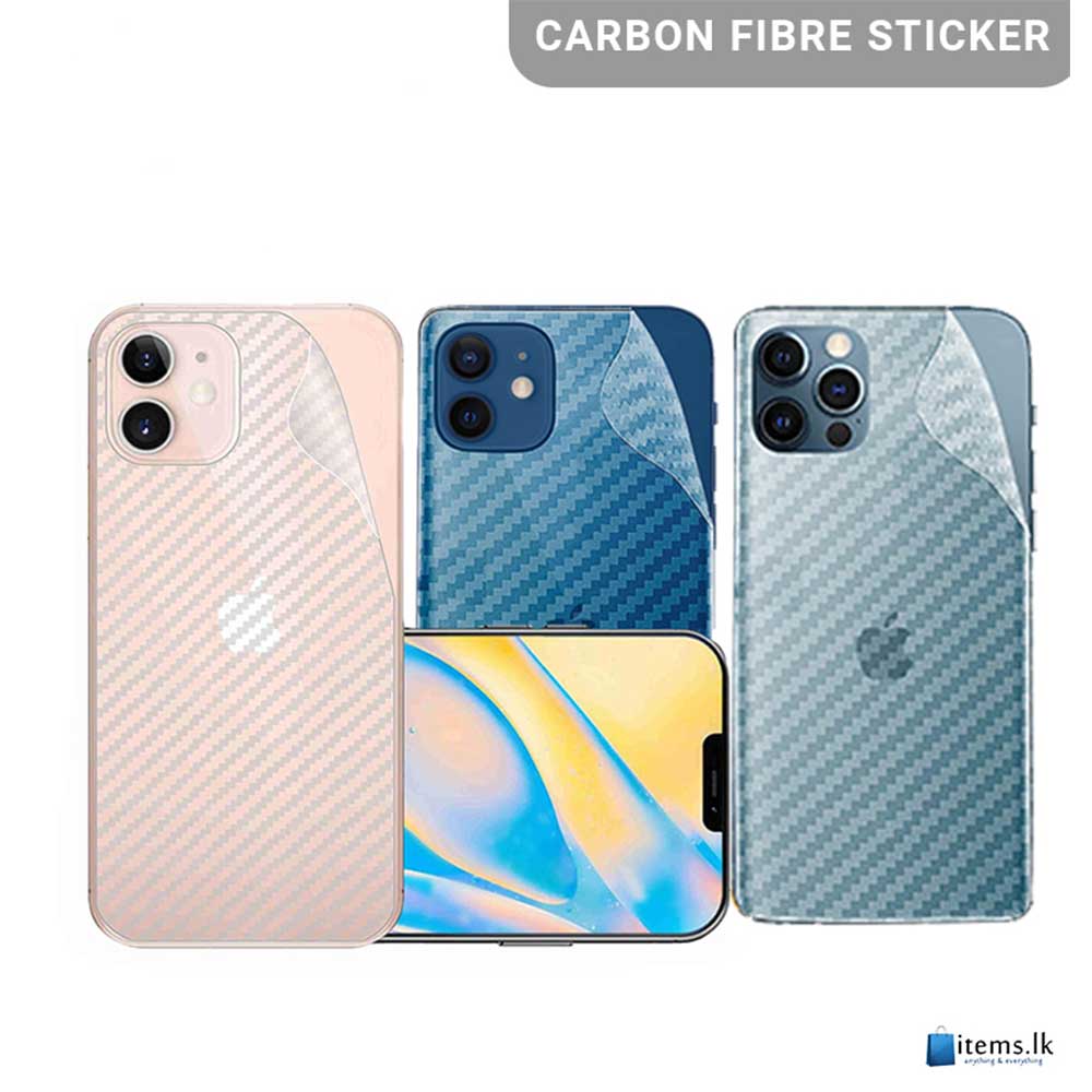 Carbon Fiber Iphone 12 Pro Max Side Skin Clear Slim Transparent