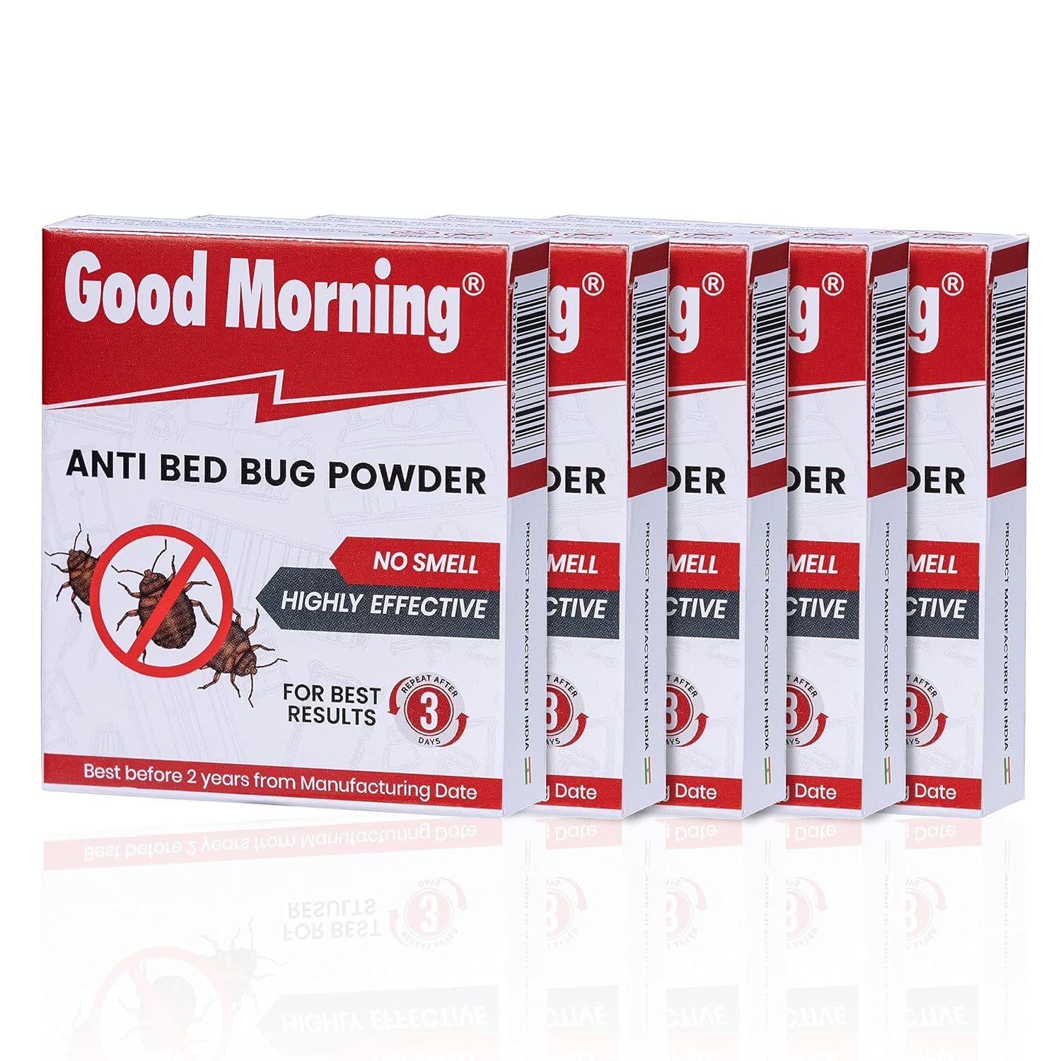 Good Morning Bed Bug Killer Spray Powder - Pack of 5  (FROM INDIA) SAM