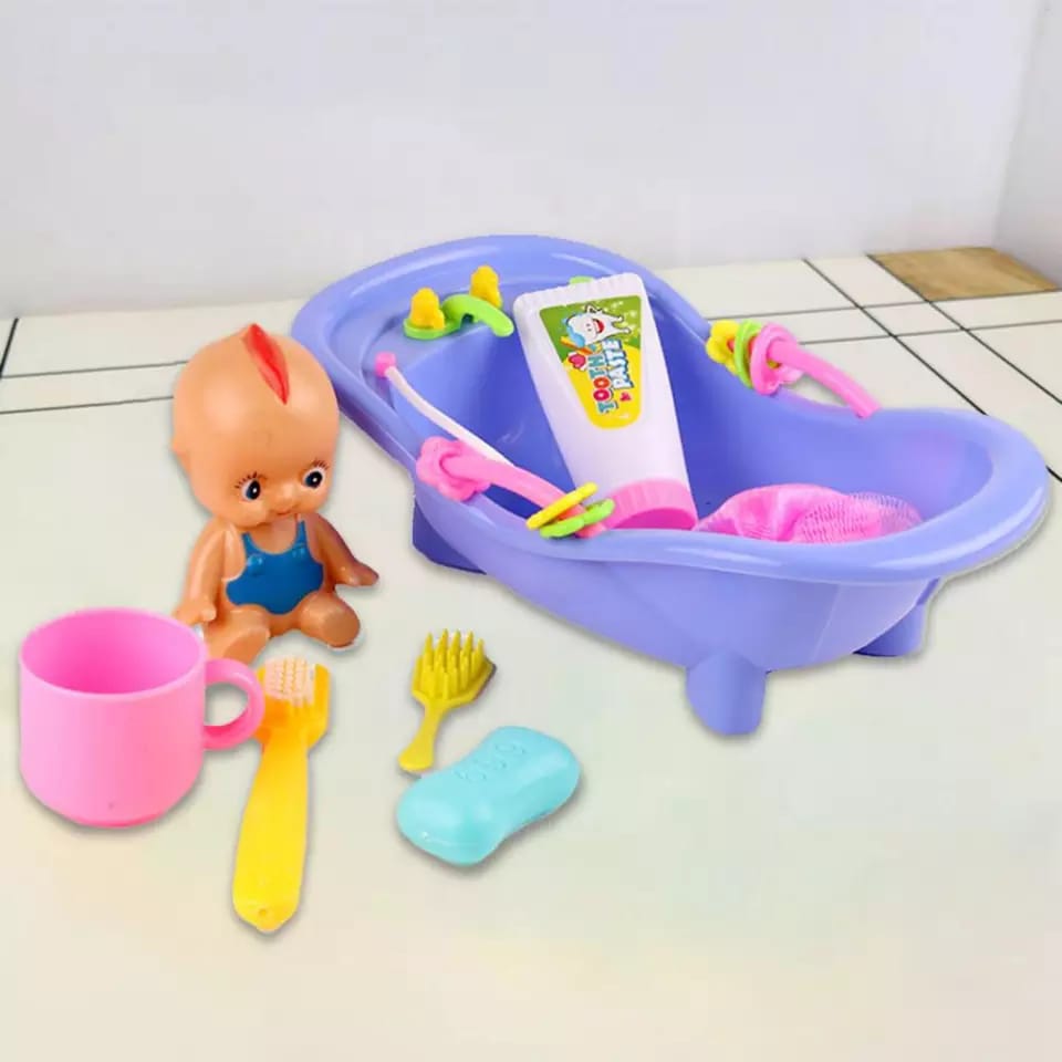 Toy baby hot sale bath set