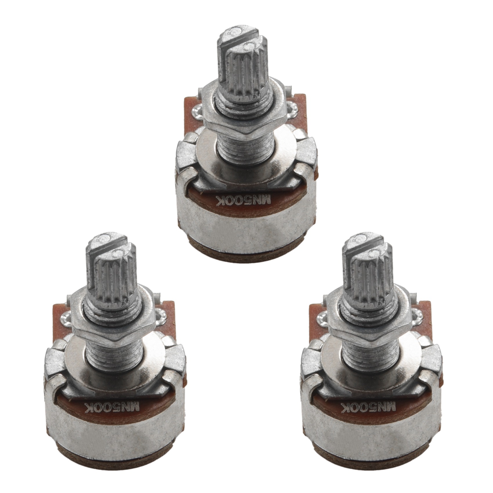 3Pc MN500K Dual Blend Balance Potentiometer(POT) Guitar Bass Volume Tone Control Switch