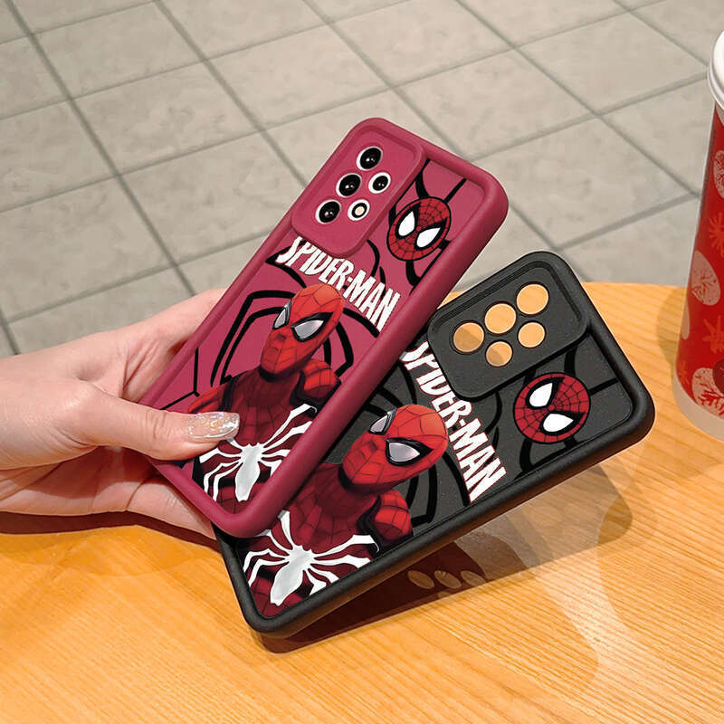 PMP Pipe Xiaomi Redmi 11T + Pro 4G Note 12 Turbo 5G soft silicon square staircase super hero Spider-Man fully wrapped Pattern Phone Tube for boy. 