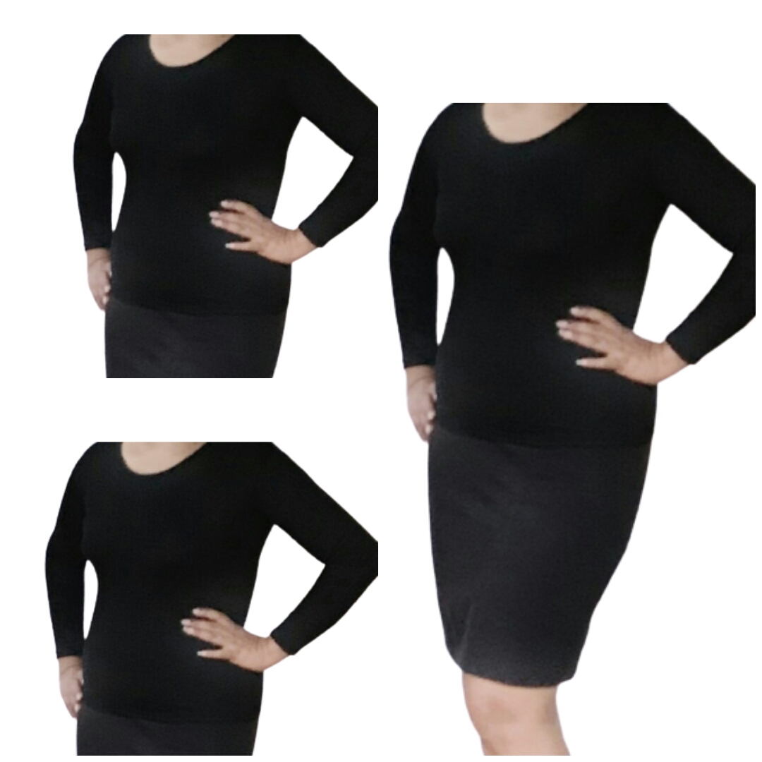 Ladies long sleeve tshirt (Black color). 