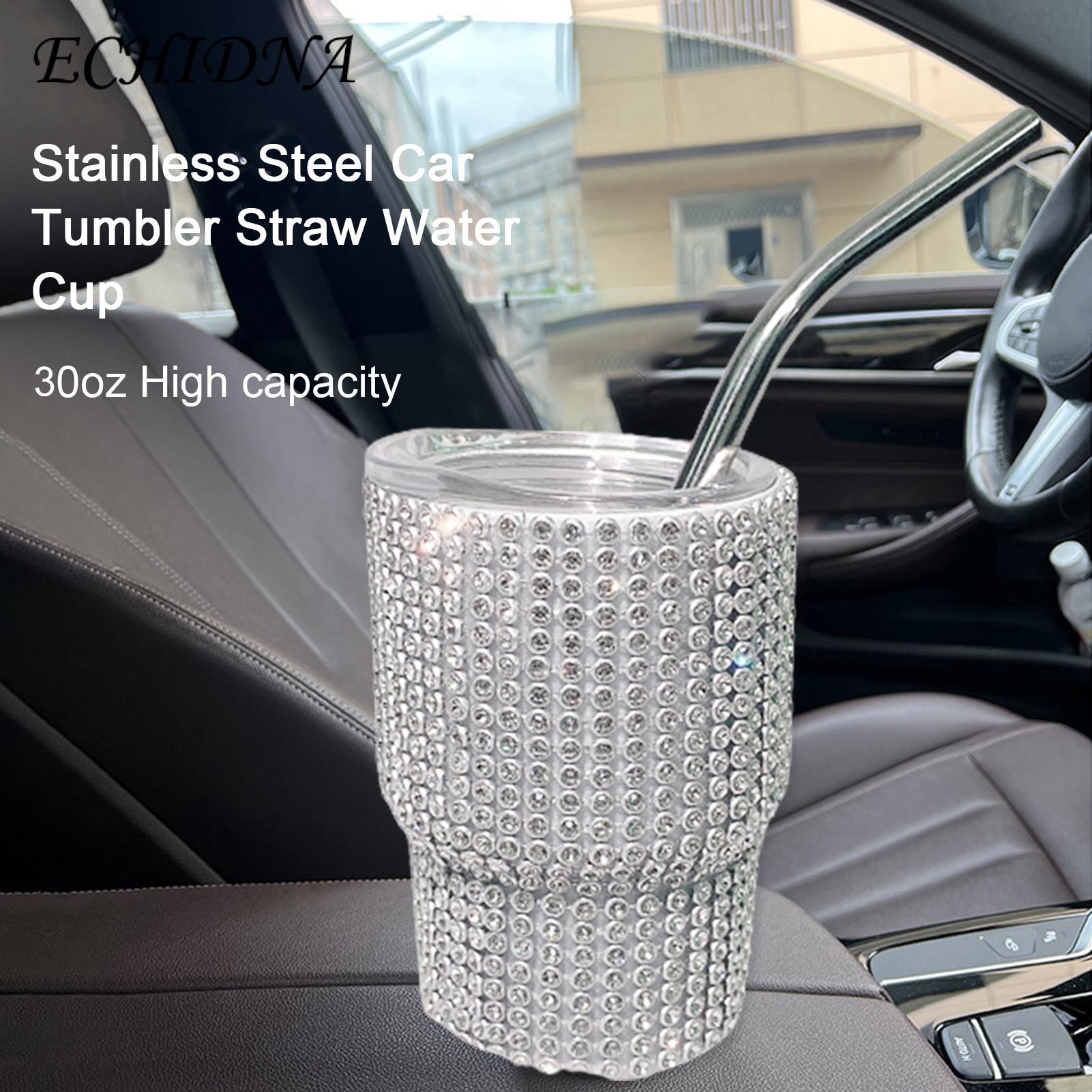 Straw Cup Sparkling Insulated Tumbler with Straw Leakproof Heat-resistant Water Cup Coffee Mug for Southeast Asian Buyers Coffee Cup. 