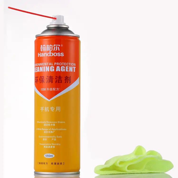 Handboss 550ml Anti-oil Electronic Contact Cleaner Fast Dry 530 Spray Cleaning Agent Camera LCD Digital Screen Main board Quality screen Cleaner