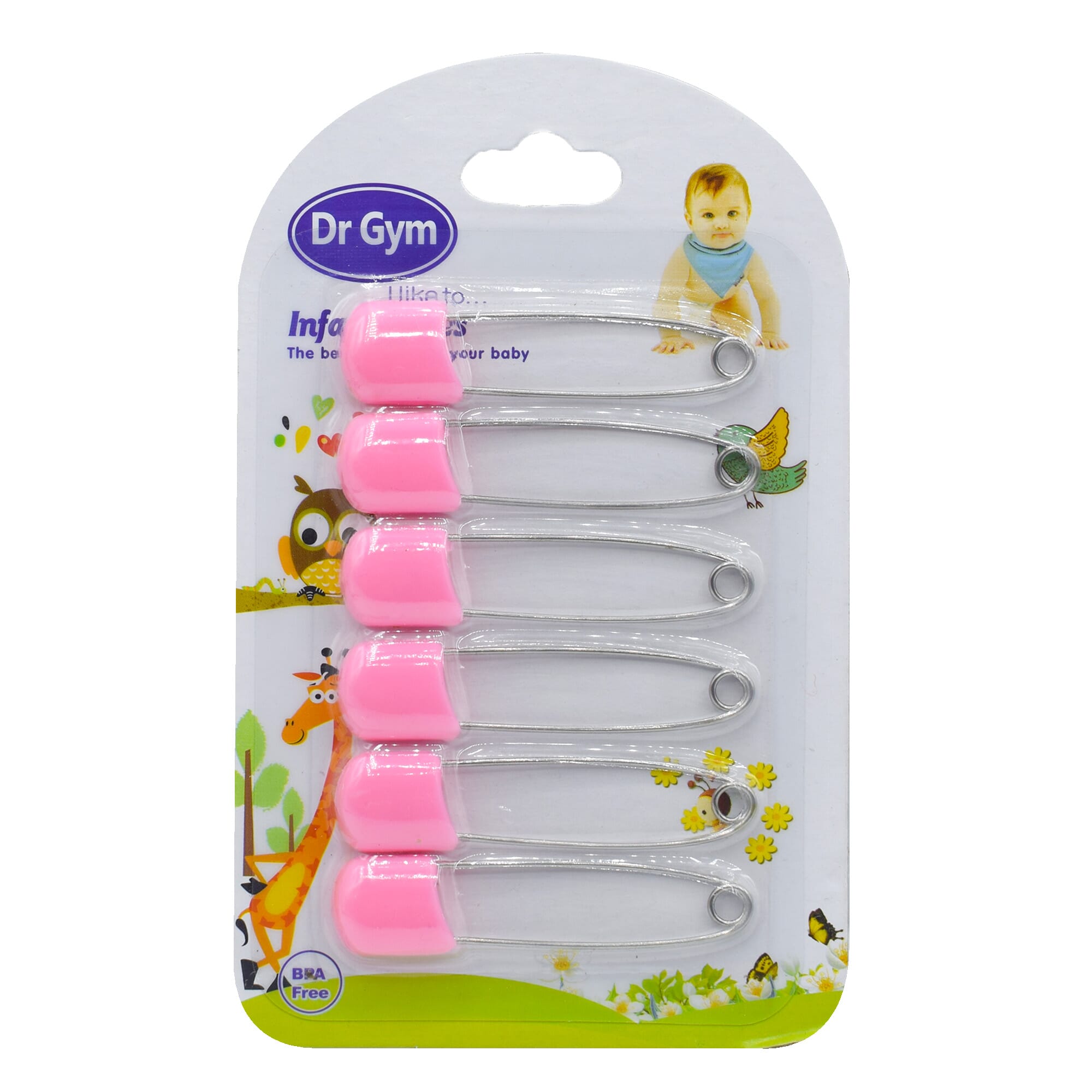 SAFETY PIN (DG-702)  Head Safety Pins Infant Kids Cloth Nappy Locking Brooch Buckles U-shaped Baby Care Shower Diaper Clips Holder |Blackkito|