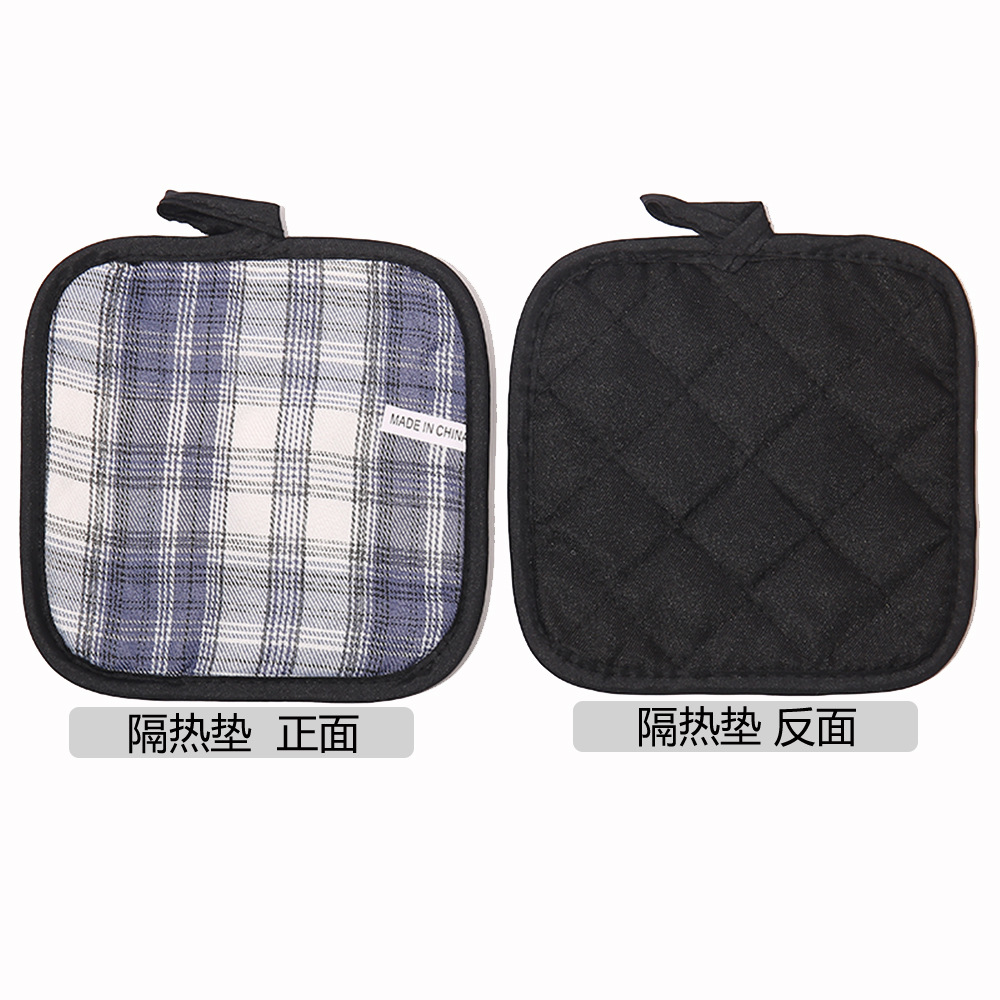Mitts Cozies Spot wholesale minimalist style linen household pot holders, kitchen anti-scald mats, placer mats, thickened heat insulation pads. 