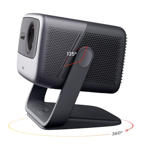 JMGO N1 Ultra 4K Triple Laser Projector, 360° Freestyle Gimbal, 2200 CVIA Lumen, HDR 10, 10W*2 Dynaudio Speakers, Instant Keystone Correction. 