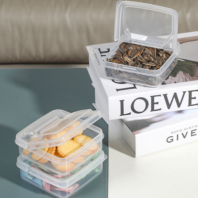 Japanese cheese slice storage box refrigerator sealed fresh-keeping box flip butter block packaging box onion ginger garlic seasoning box. 