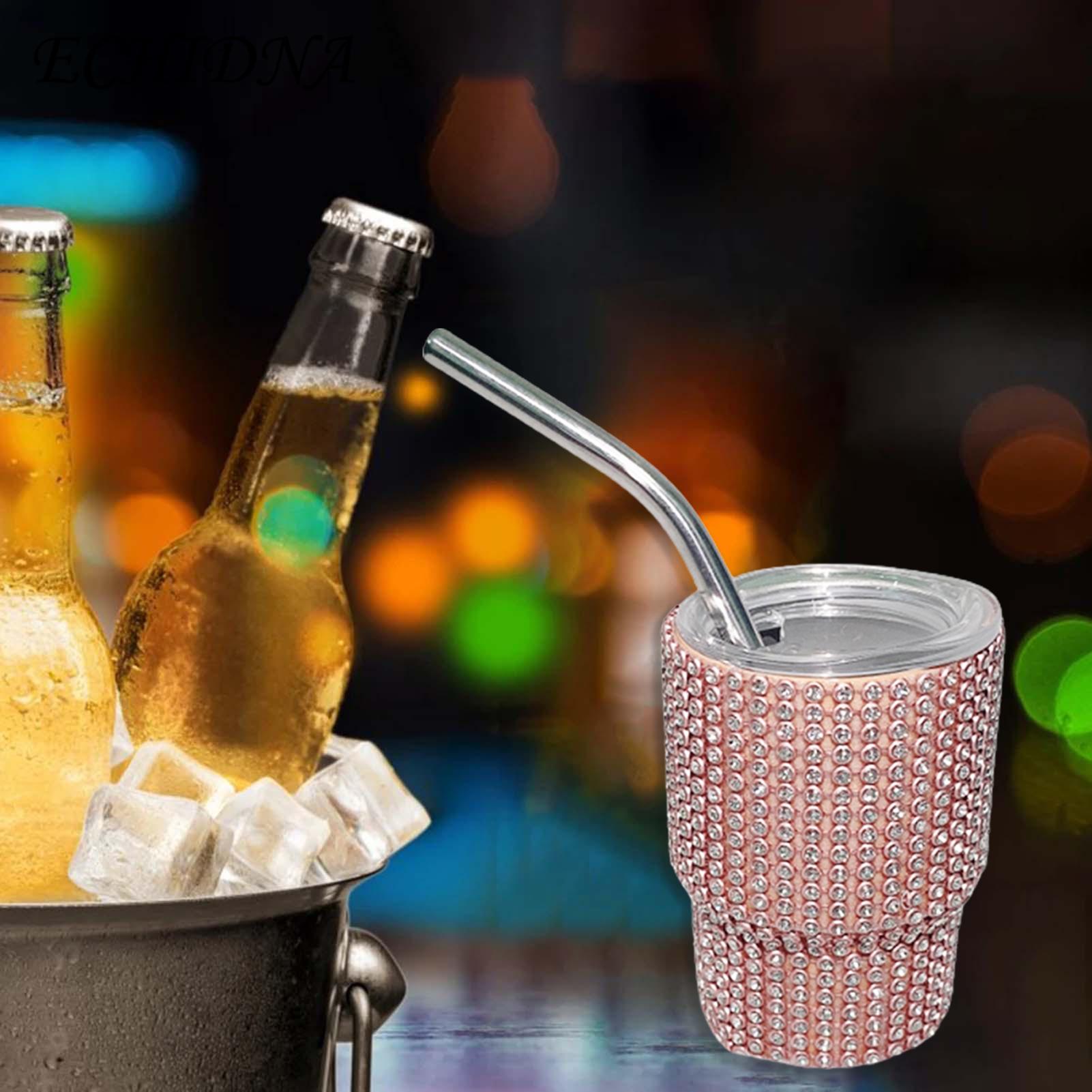 Straw Cup Sparkling Insulated Tumbler with Straw Leakproof Heat-resistant Water Cup Coffee Mug for Southeast Asian Buyers Coffee Cup. 