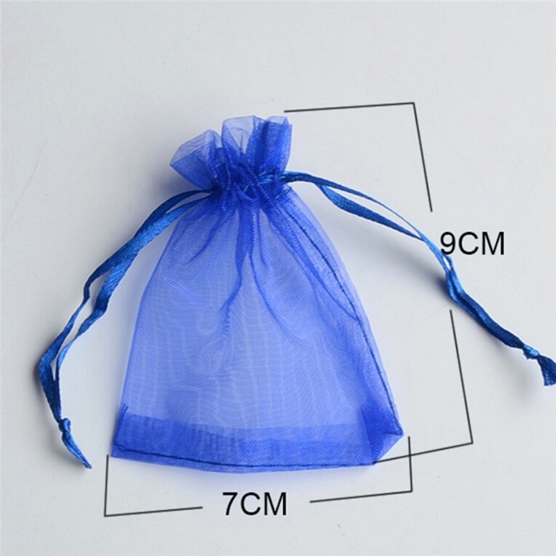 50pc Organza Gift Bags Jewelry Candy Bag Wedding Favors Bags Mesh Gift Pouches. 