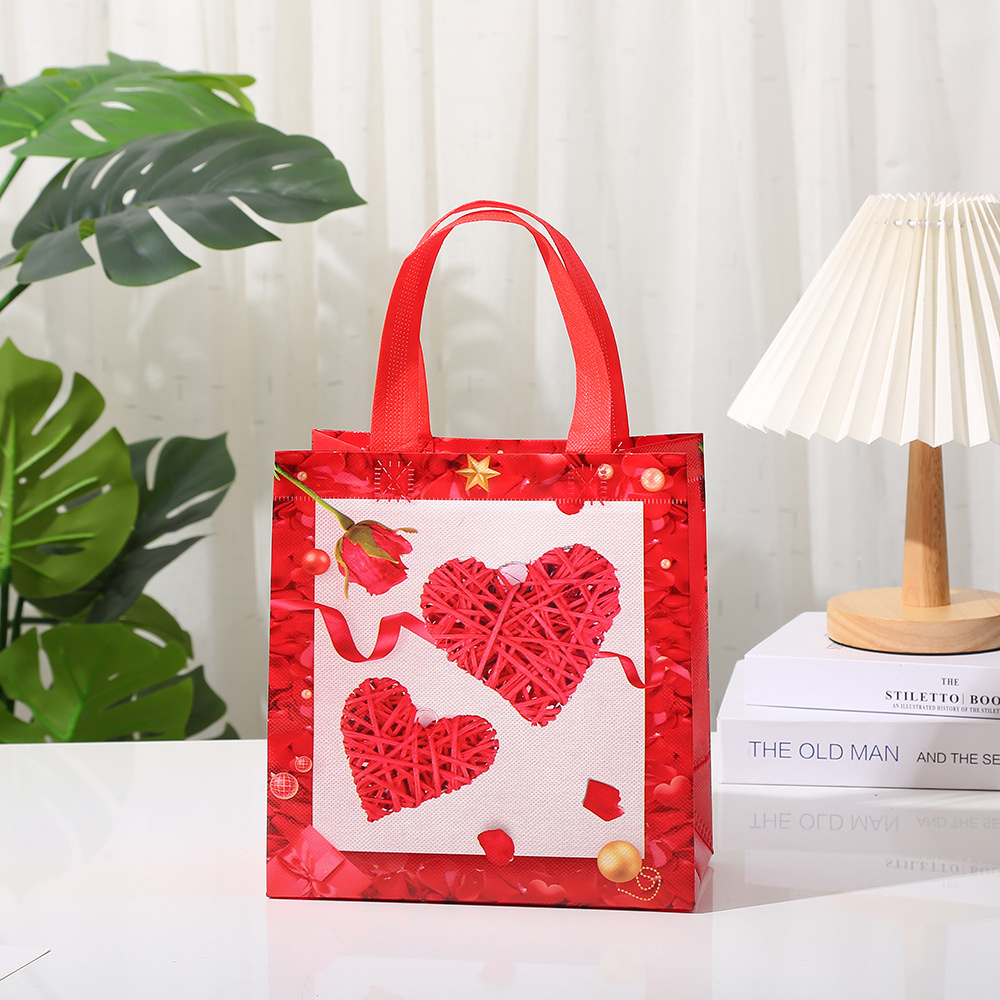 Festival Holiday Wedding Candy Pouch Favors Snack Surprise Fabric Waterproof Non-woven Love. 